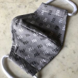 Grey pattern- Breathable cotton mask